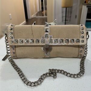 BCBGirls Chunky Studded Reptile Print Shoulder bag